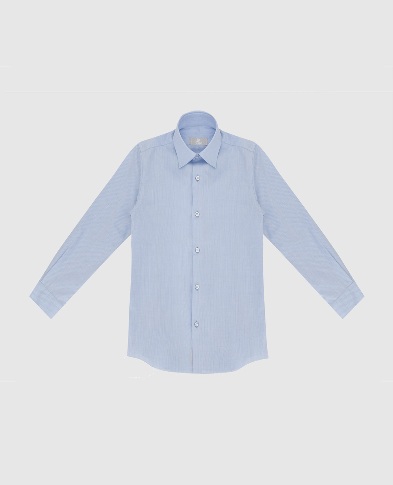 Children's blue shirt in a pattern