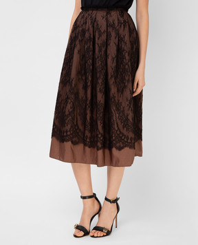 Valentino Коричневая юбка MB3RA295313