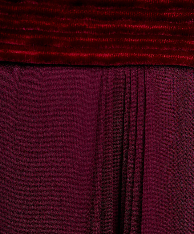 LARUSMIANI Бордовое платье из шелка 077581 изображение 5