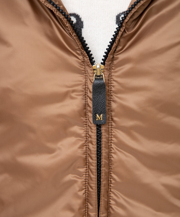 Max Mara Светло-коричневый жилет Greengo GREENGO изображение 5