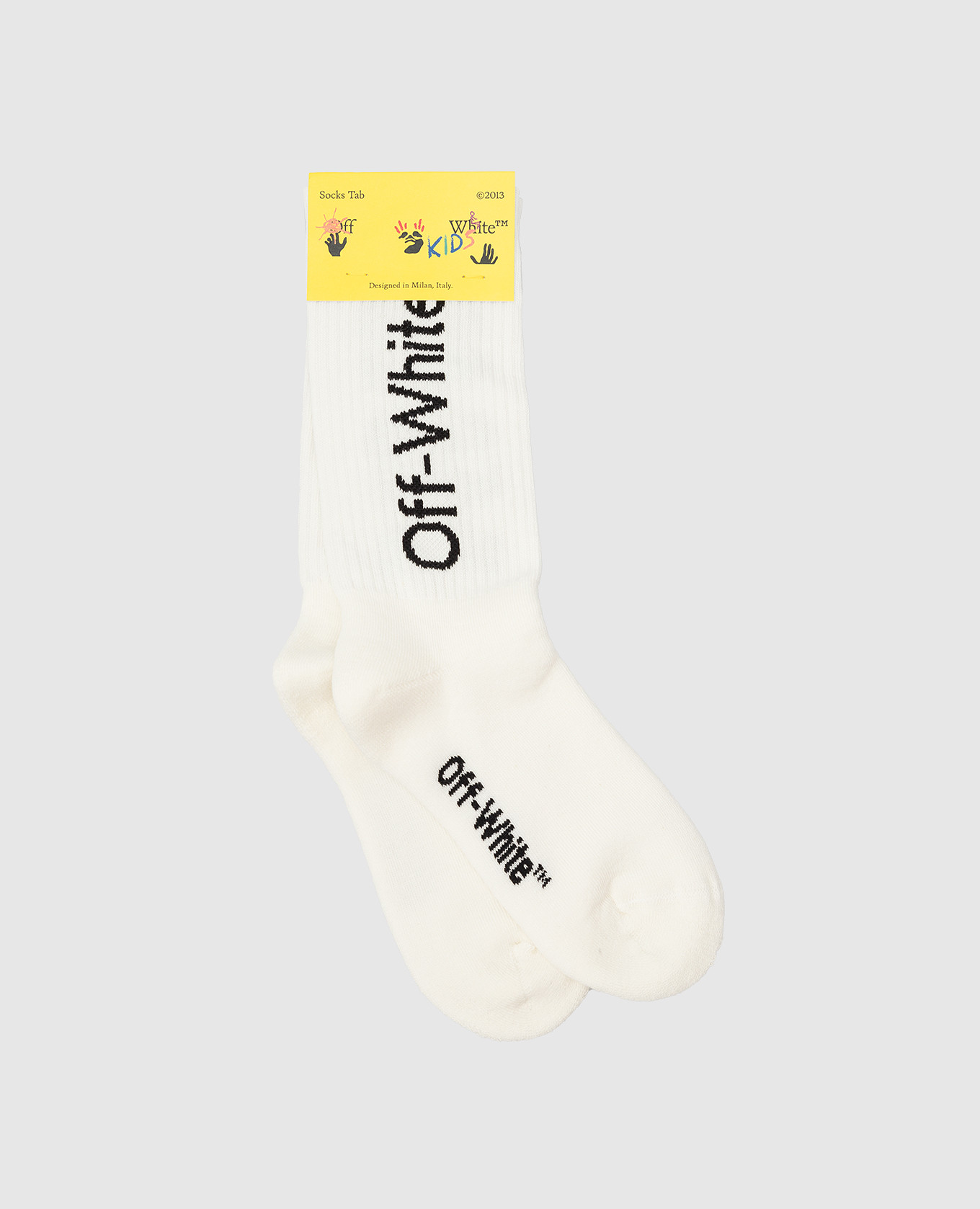 

Детские белые носки с узором логотипа Off-White, Белый, Носки