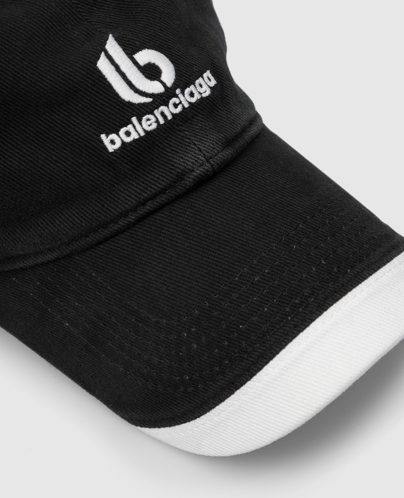 Balenciaga Черная кепка с вышивкой логотипа 673323410B2 изображение 4