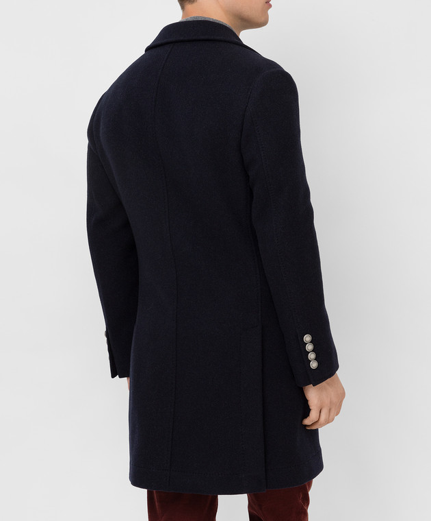 Brunello Cucinelli Двобортне пальто з  вовни MQ4219003D зображення 4