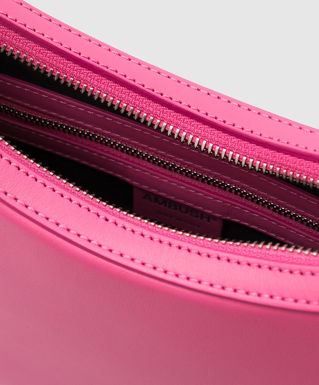 AMBUSH Розовая кожаная сумка-хобо BWNP002F21LEA001 изображение 4