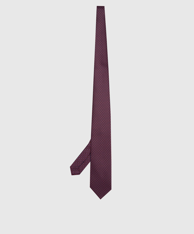 Stefano Ricci Фіолетовий краватку в візерунок патерн CH41029 зображення 3
