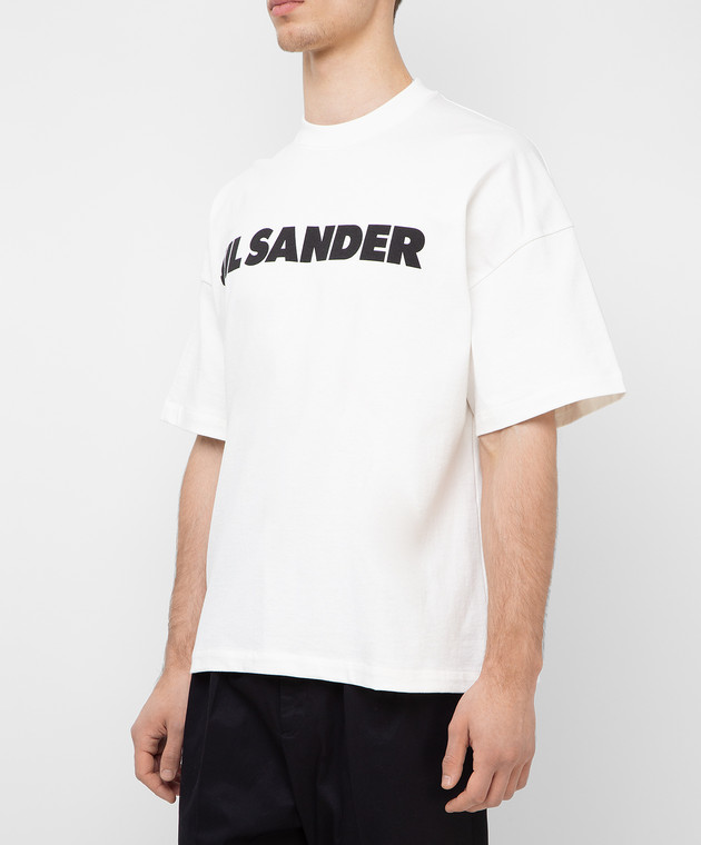Jil Sander Біла футболка JSMS707045MS248708 зображення 3