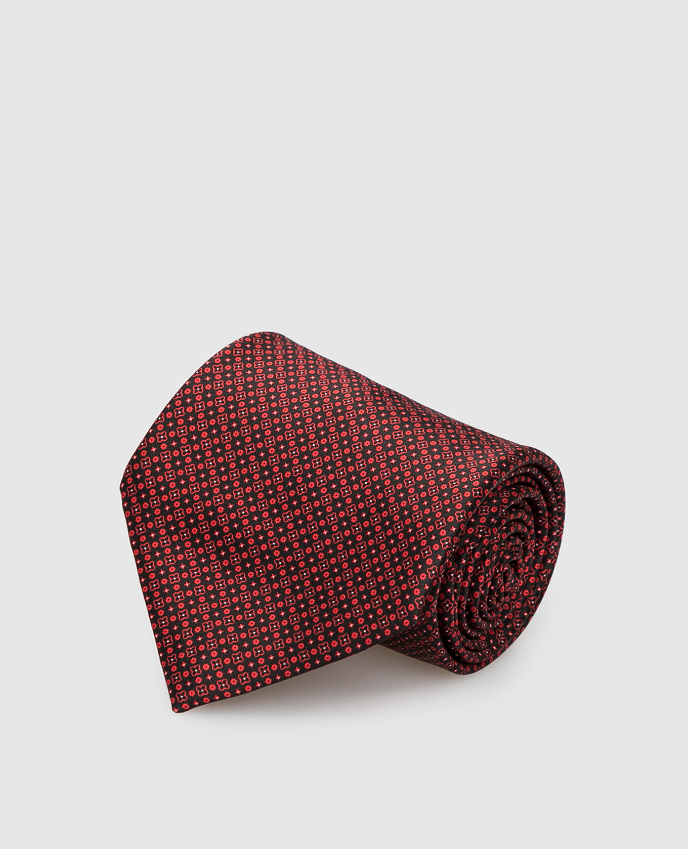 Червона шовкова краватка в візерунок