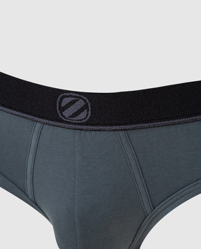 Ermenegildo Zegna Серые трусы-брифы N3L611200