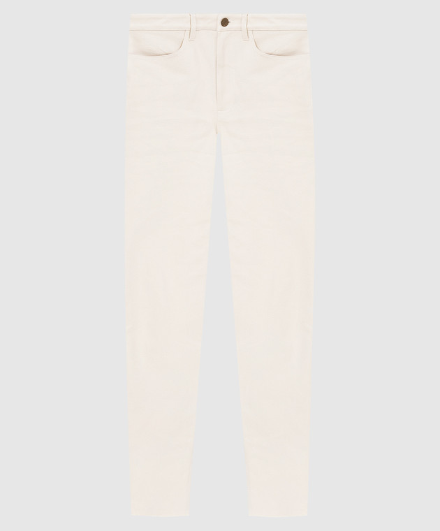 Rachel Gilbert Светло-бежевые джинсы Lucas с разрезами 21FRG20089