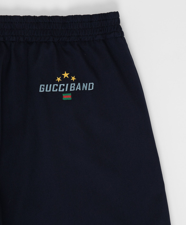 Gucci Детские темно-синие шорты 591624XWAIM изображение 3