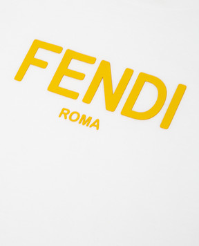 Fendi Дитяча біла футболка JUI026AEXL37