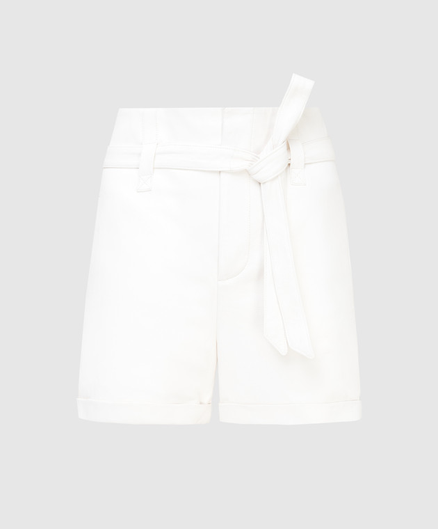 Simonetta Ravizza Белые кожаные шорты MARYSNU
