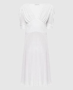Ermanno Scervino Белое платье из шелка D362Q315FDZ