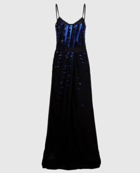 Roberto Cavalli Черное платье с пайетками PTR208