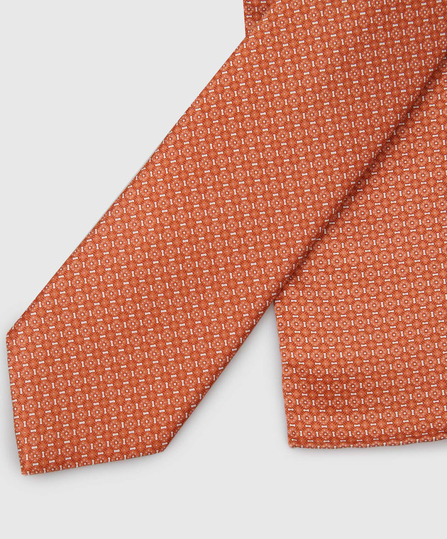 Stefano Ricci Детский шелковый набор из галстука и платка-паше в узор YDH31029 изображение 4
