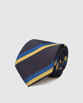 Stefano Ricci Детский шелковый галстук в полоску YCH30103