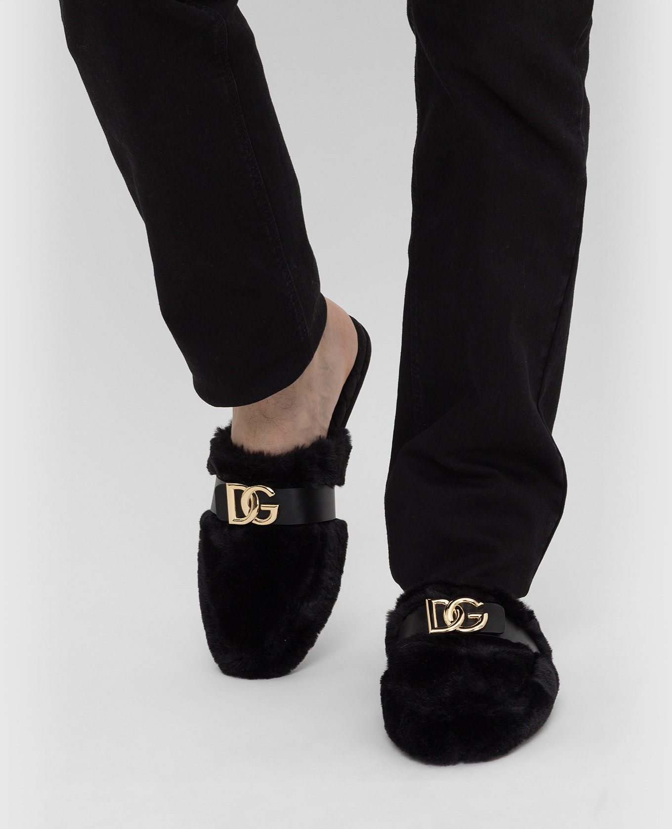 Dolce&Gabbana Тапочки с эмблемой DG A80252AQ439 изображение 2