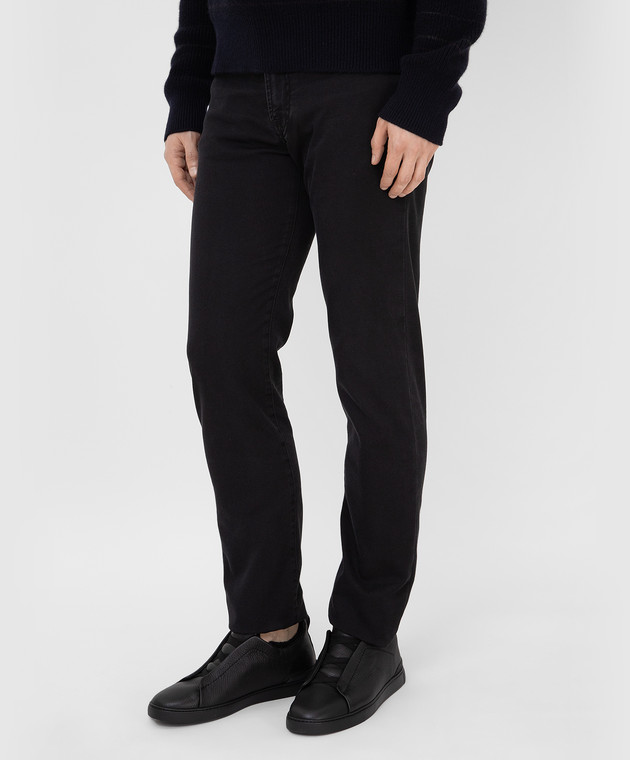 Marco Pescarolo Темно-серые джинсы NERANOM44J15 изображение 3