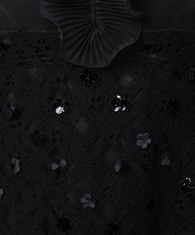 Bottega Veneta Черное платье с пайетками 523986 изображение 5