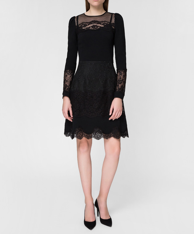 Dolce&Gabbana Черное платье F6C2STFURDV изображение 2