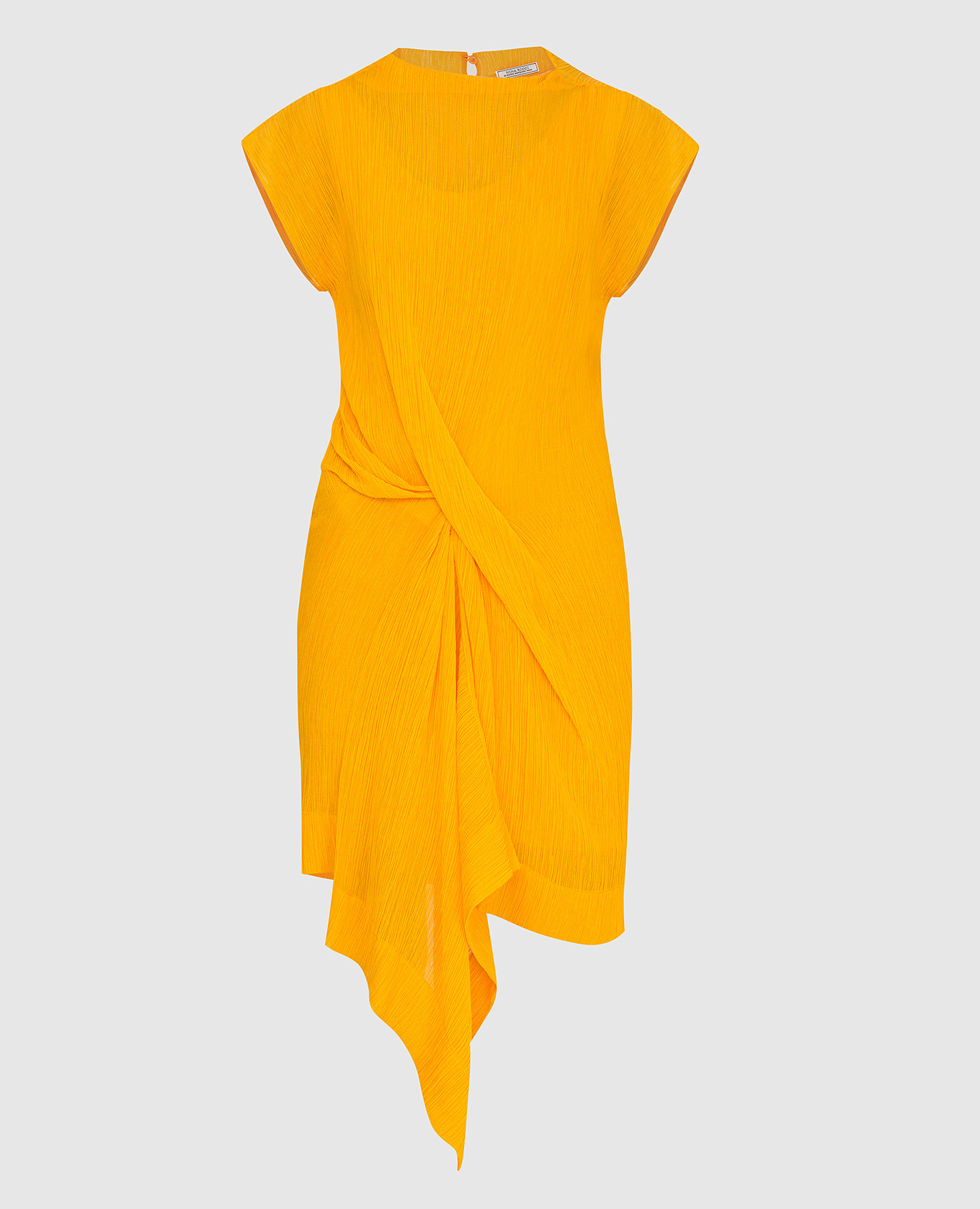 Темно-желтое платье