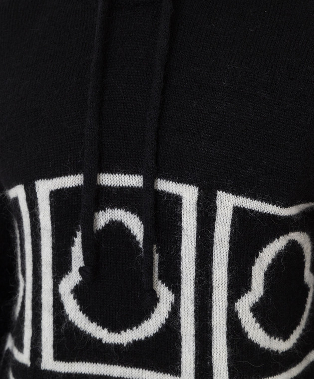 Moncler Patterned wool hoodie 9C00013M1240 image 5