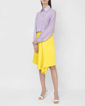 NINA RICCI Бузкова блуза з шовку 21PCTO015SE1351