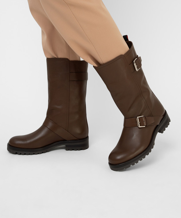 Max & Co Leather boots with straps WALKER image 2