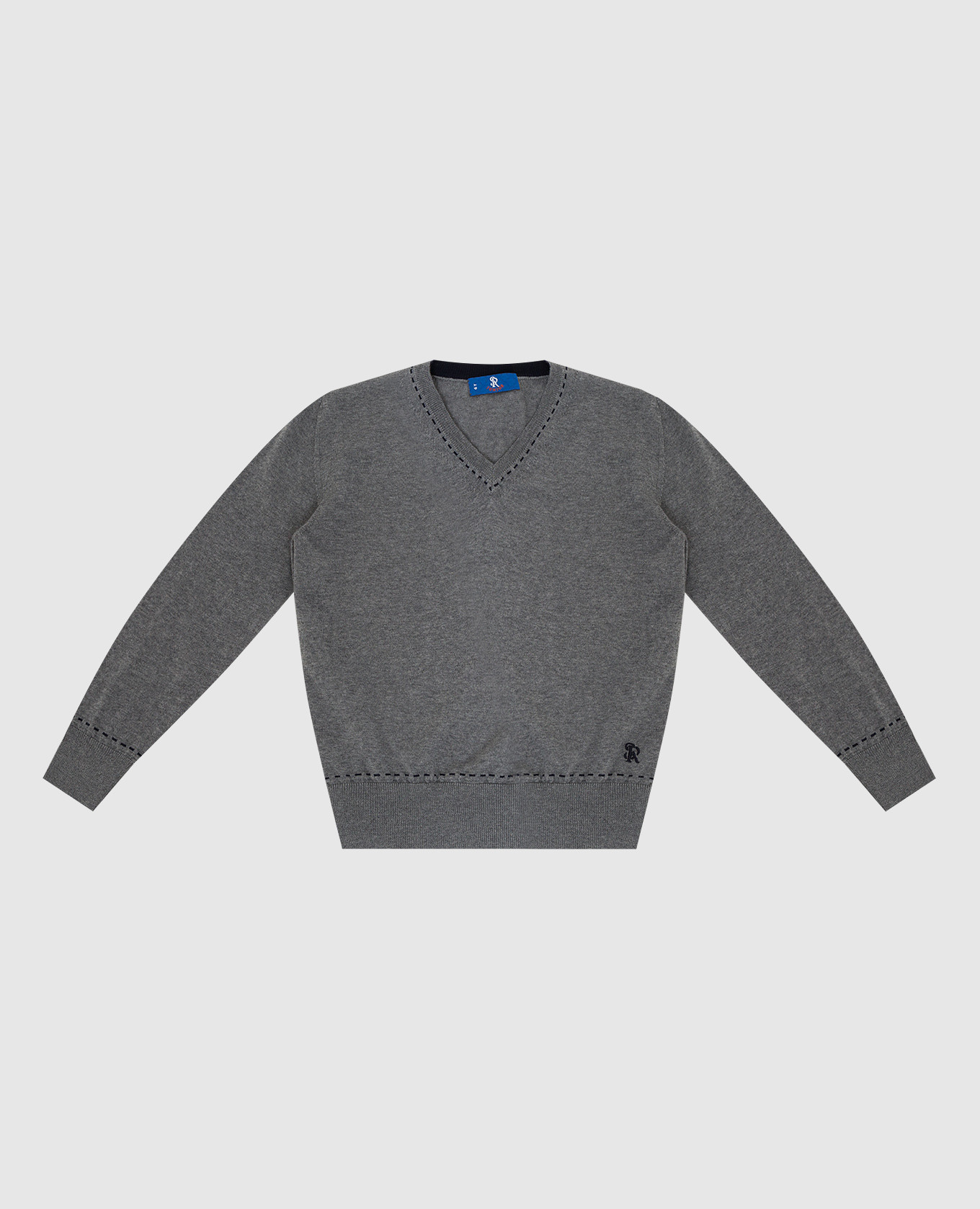 Children's gray wool pullover