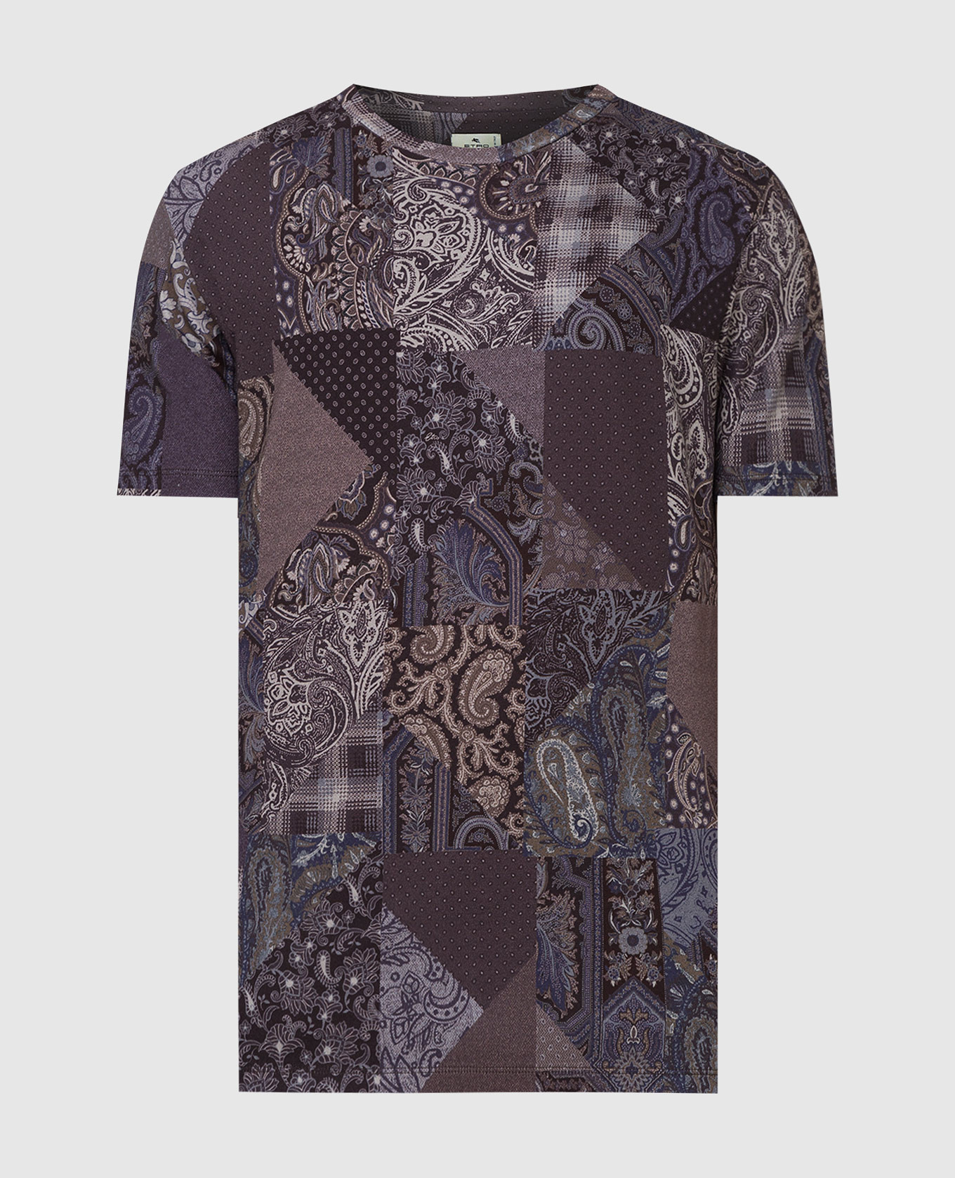 

Фиолетовая футболка в принт пэйсли, Фиолетовый, Футболки