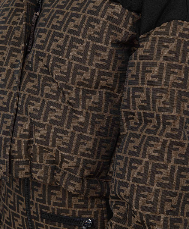Fendi Пухова куртка у візерунок FF FAN047AGMP зображення 5