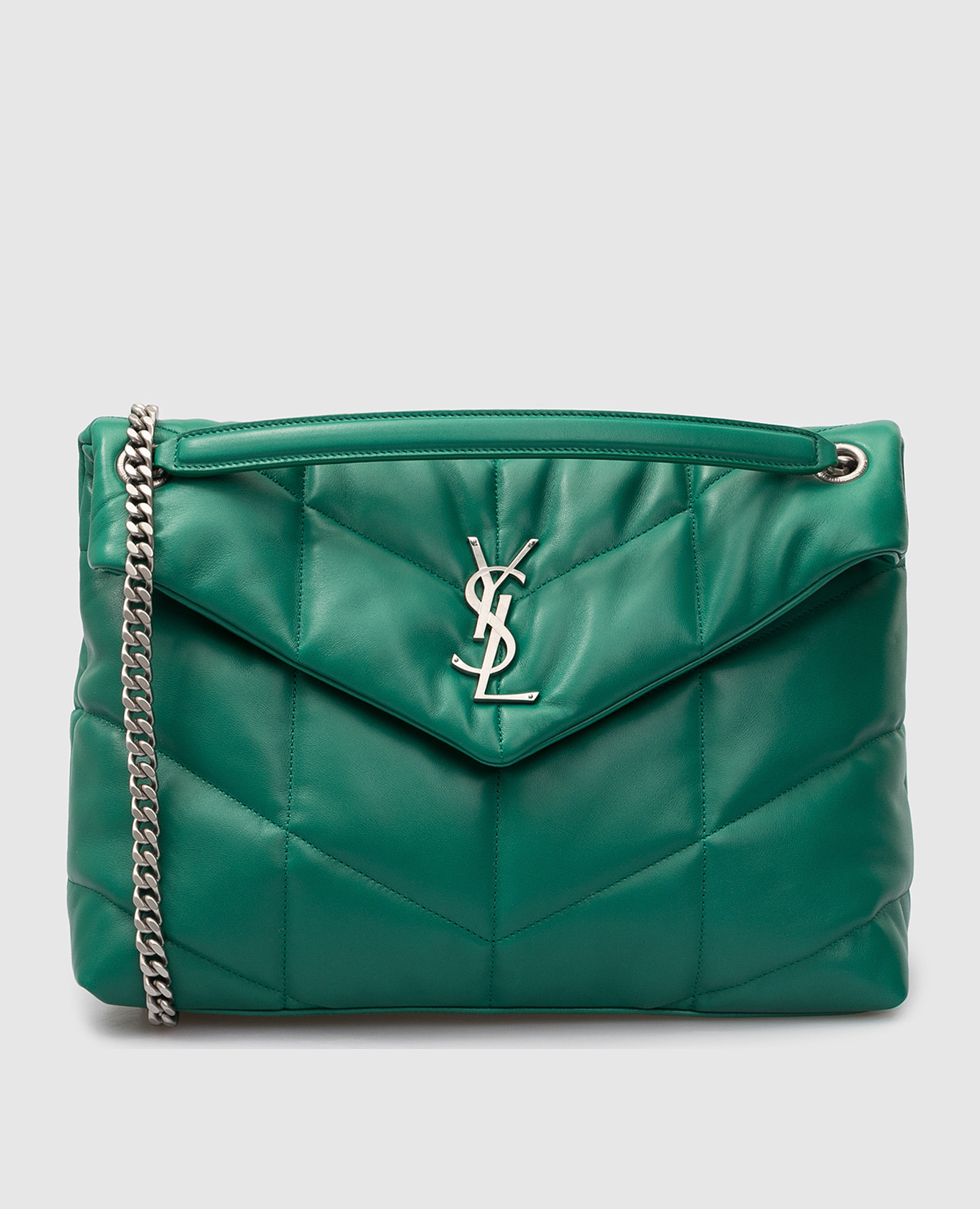 

Кожаная сумка Puffer с монограммой, Зеленый, Сумки через плечо