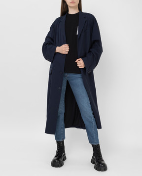 Balenciaga Синий плащ 663044TKO29