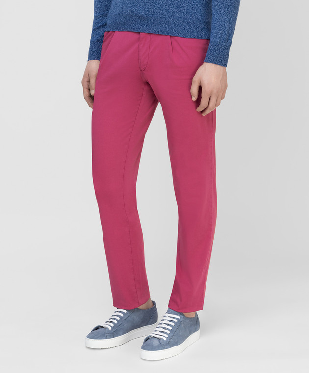 ISAIA Розовые брюки PNTS98X0016 изображение 3