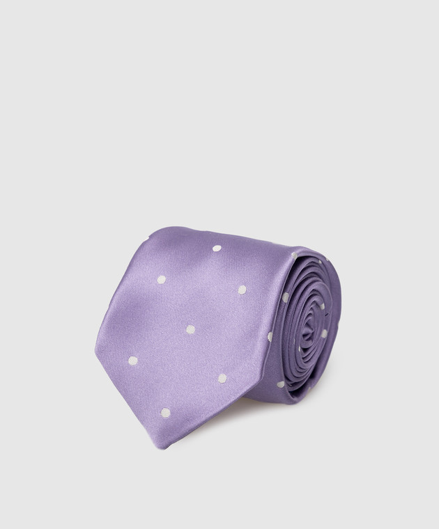 Stefano Ricci Дитячий шовковий бузковий краватку в візерунок YCCX74168