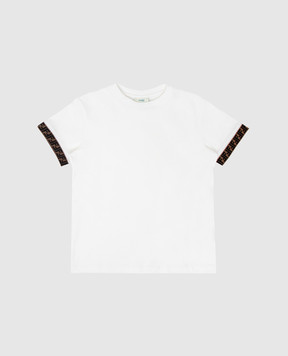 Fendi Дитяча біла футболка JUI0187AJ812