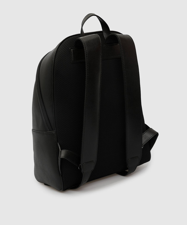 Canali Черный кожаный рюкзак NA00053P325924 изображение 3