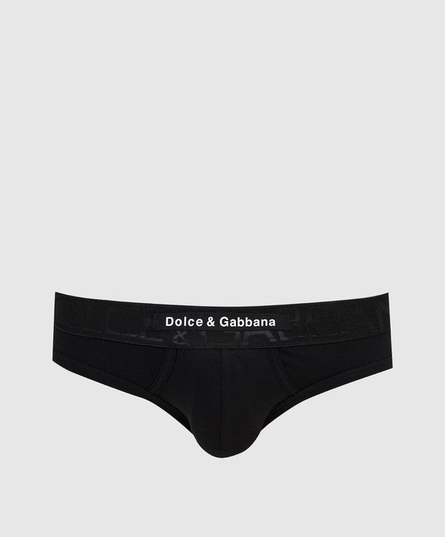 Dolce&Gabbana Черные трусы с узором логотипа M3D31JOUAIG