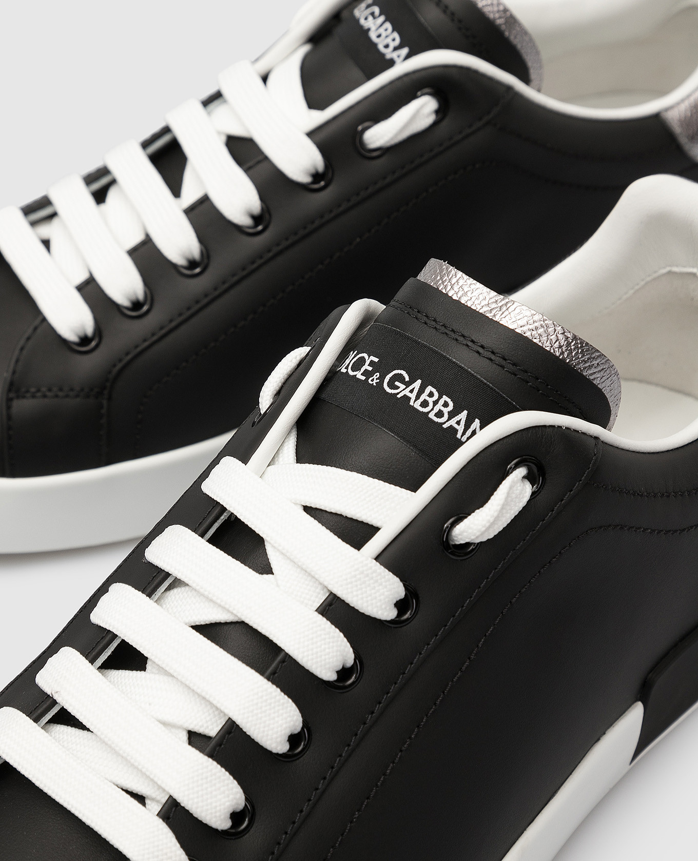 Dolce\u0026Gabbana - Кожаные сникеры Portofino с логотипом CS1760AH527 купить в  Symbol