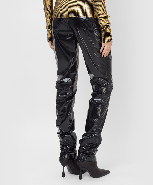 Dolce&Gabbana Черные брюки с высокой посадкой FTB9DTHUMFB изображение 4