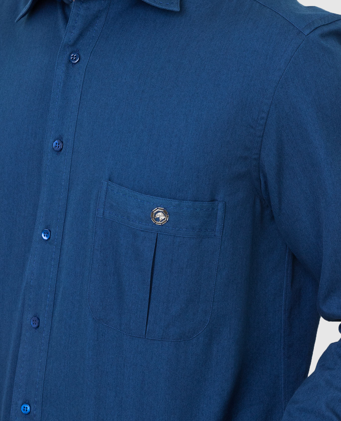 Stefano Ricci Синяя рубашка MC006155EX1500 изображение 5