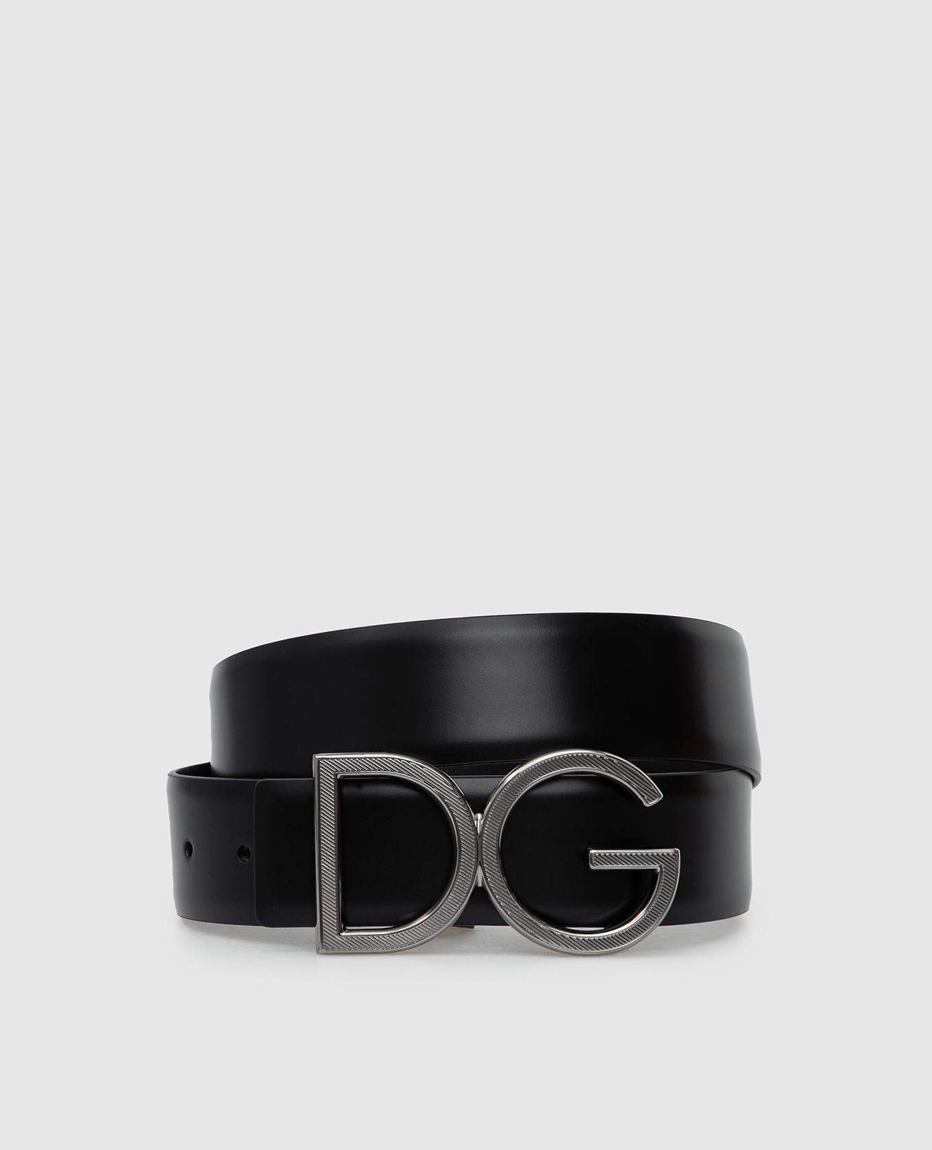 

Кожаный ремень с логотипом DG Dolce&Gabbana, Черный, Ремни и подтяжки