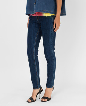 Versace Jeans Couture Джинси-слім з ефектом тай-дай 71HAB5K0DW00901D