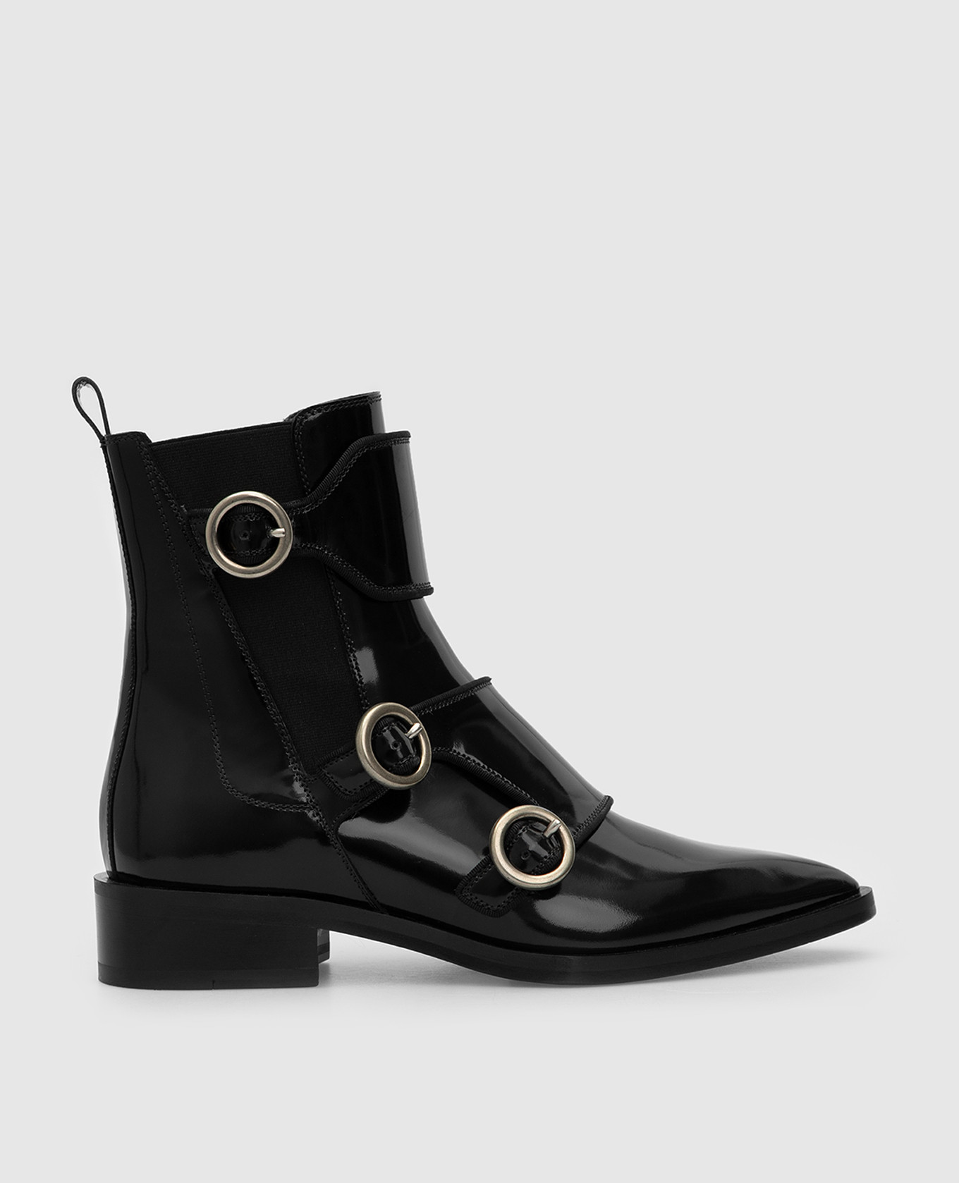 Черные кожаные ботинки Lanvin
