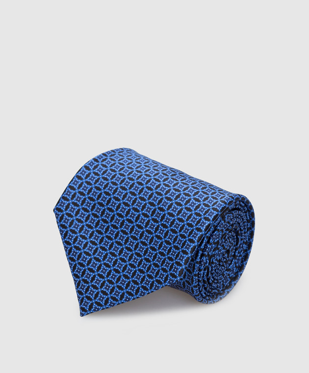 Stefano Ricci Синій краватку в візерунок патерн CXDD41070