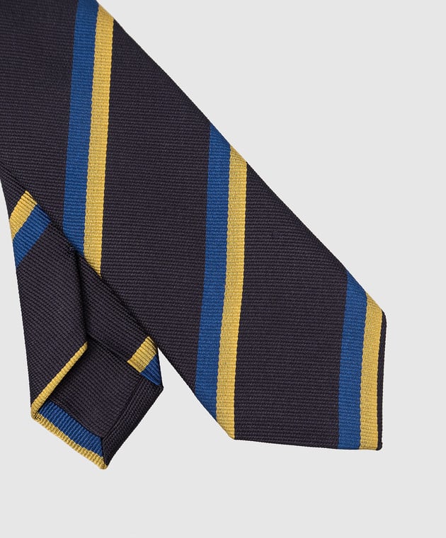 Stefano Ricci Детский шелковый галстук в полоску YCH30103 изображение 3