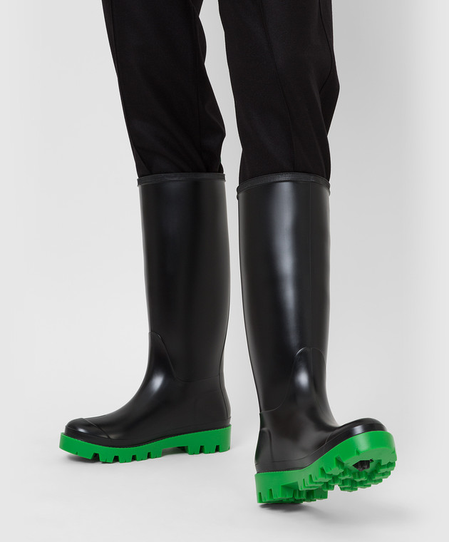 Gia Borghini - Giove Bis Black Rain Boots GIOVEBISB182 buy at Symbol