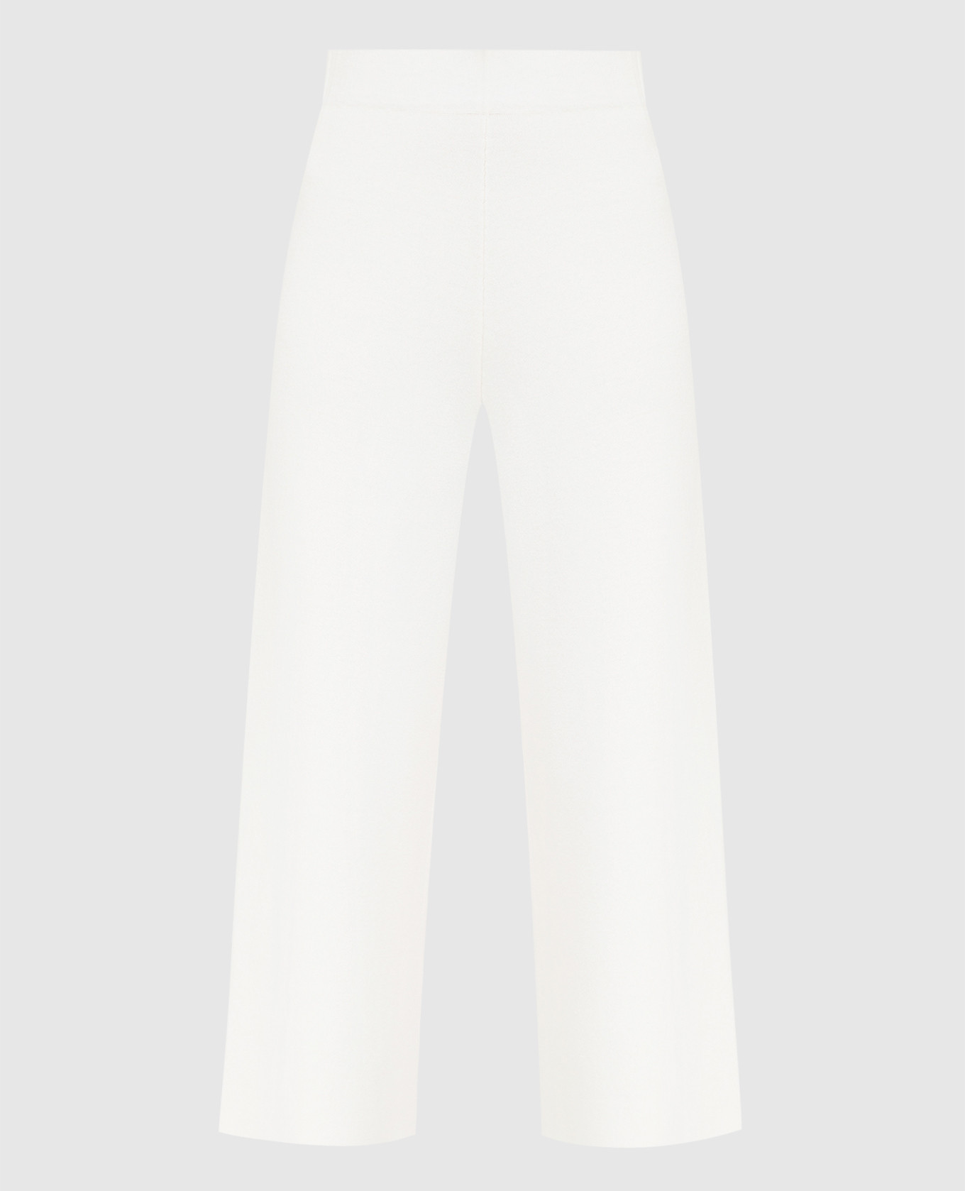 

Светло-бежевые кюлоты из шерсти и кашемира, Бежевый, Укороченные брюки