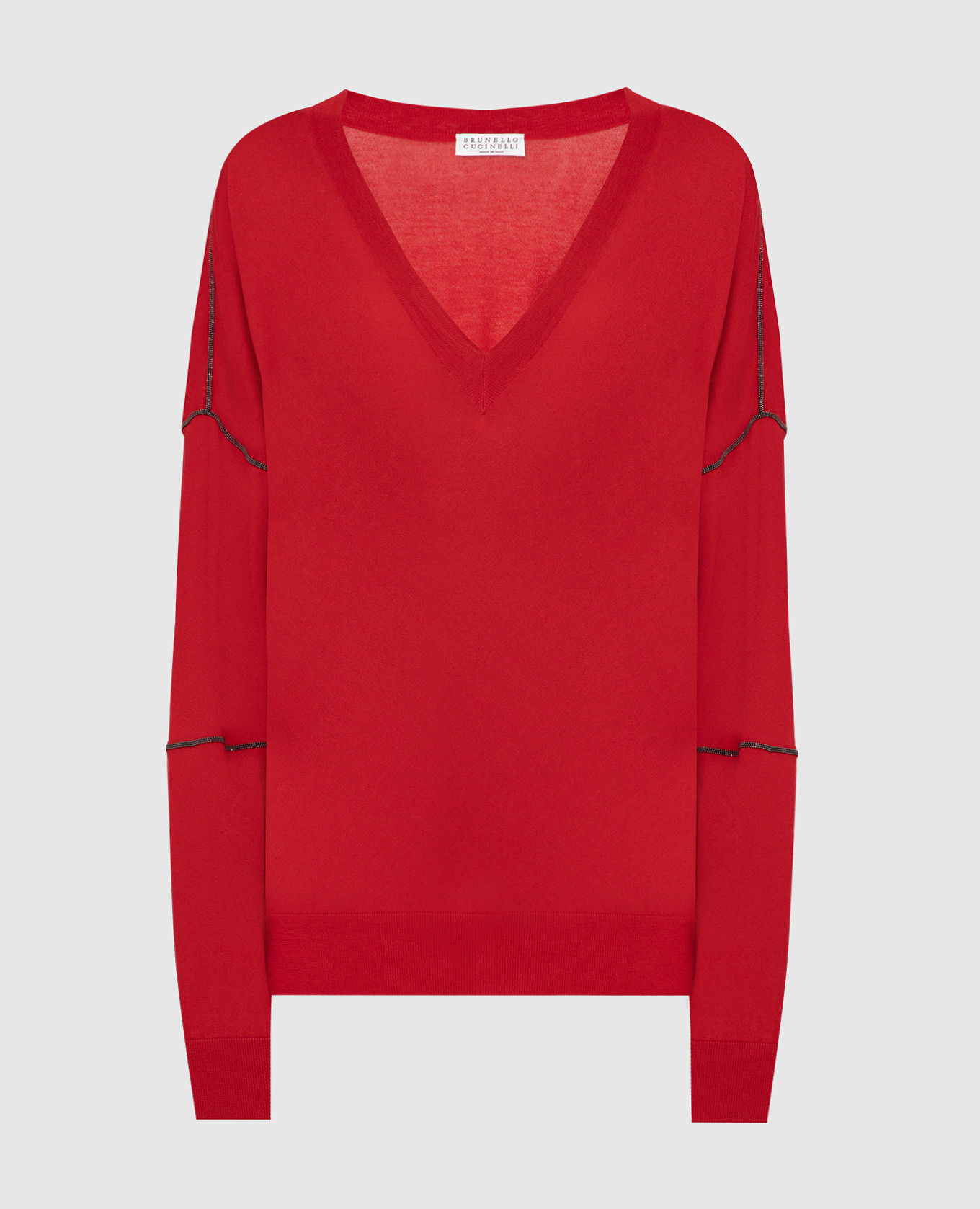 Червоний пуловер