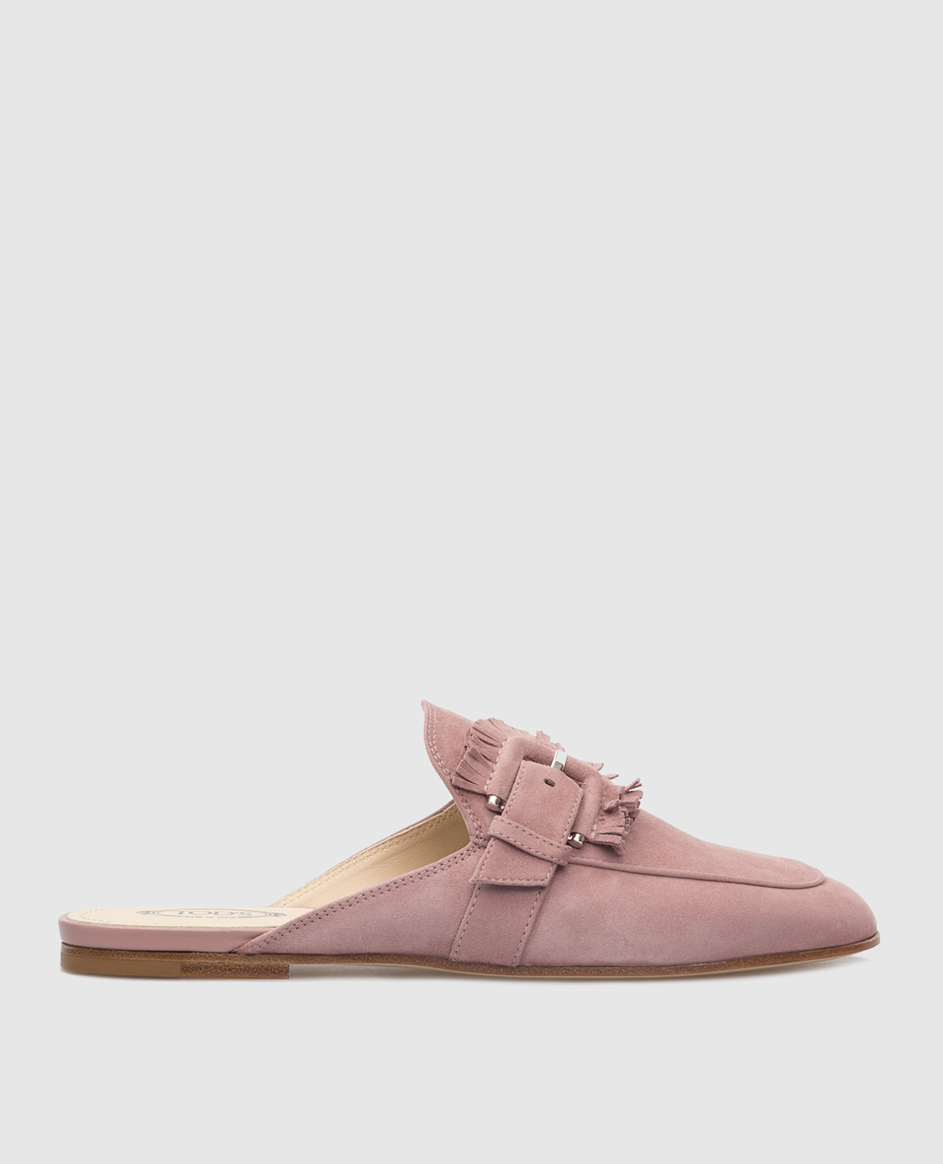 

Розовые замшевые мюли Tods, Розовый, Мюли